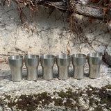 Zinnbecher-Set, Frankreich 1960er-Jahre