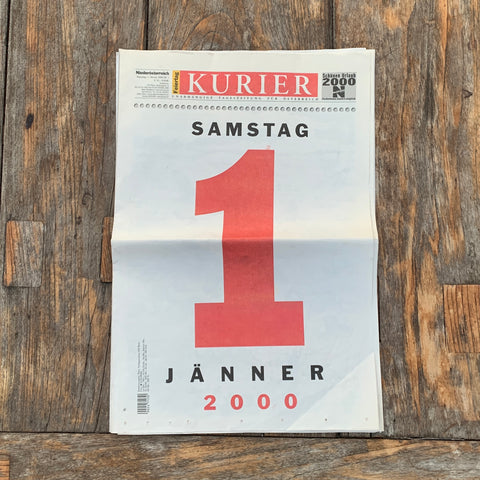 KURIER, Ausgabe 1. Jänner 2000