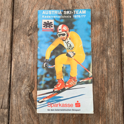 Austria Ski-Team, Kaderverzeichnis 1976/77, Buch