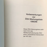 ÖSV Wertungsliste 1995/96