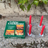 Adventkranz aus Glas