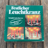 Adventkranz aus Glas