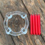 Adventkranz aus Glas