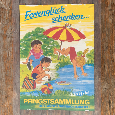 Ferienglück schenken, Plakat