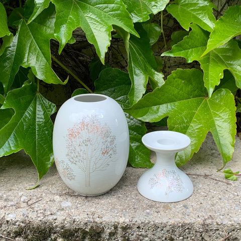 HANS WILHELM SEITZ für ARZBERG, Vase und Kerzenhalter