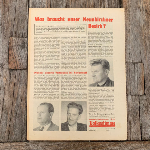 Volksstimme, Oktober 1962