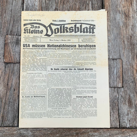 Das kleine Volksblatt, 1958