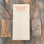 PÖTTELSDORFER BISMARCK, Kellnerblock