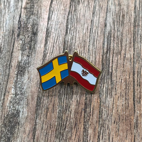 Schweden/Österreich, Anstecknadel