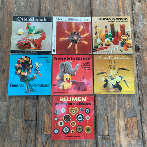 7 Bastelbücher aus der Brunnen-Reihe
