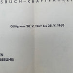 Übersichtskarte Kraftfahrlinien 1967/68
