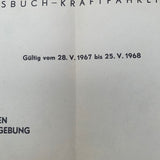 Übersichtskarte Kraftfahrlinien 1967/68