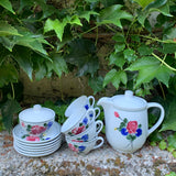 LILIENPORZELLAN, Kaffeeservic "Alpenflora"