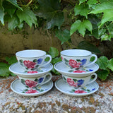 LILIENPORZELLAN, Kaffeetassen-Set "Alpenflora"