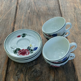 LILIENPORZELLAN, Kaffeetassen-Set "Alpenflora"