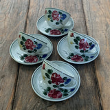 LILIENPORZELLAN, Kaffeetassen-Set "Alpenflora"