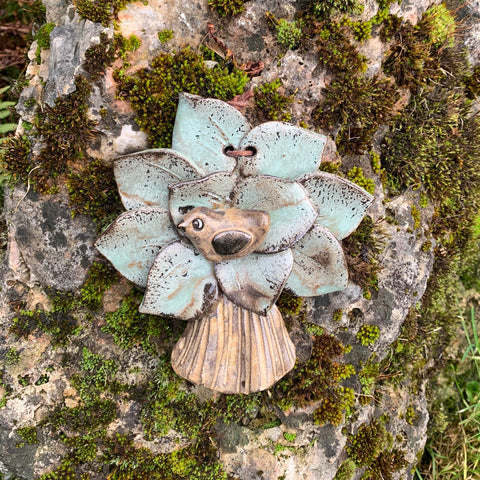 Wanddeko  "Baum mit Vogel"