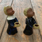 Kerzenhalter Keramikengel, 2er-Set