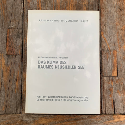 Das Klima des Raumes Neusiedler See, Buch