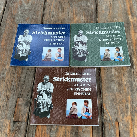 Überlieferte Strickmuster aus dem Steirischen Ennstal, 3 Bände