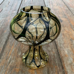 Rauchglas Vase/Kerzenhalter