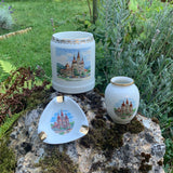 LILIENPORZELLAN, Bierkrügel/Aschenbecher/Vase "Mariazell"