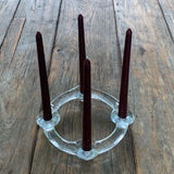 Adventkranz aus Glas