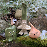 Gemüsetrio aus Keramik