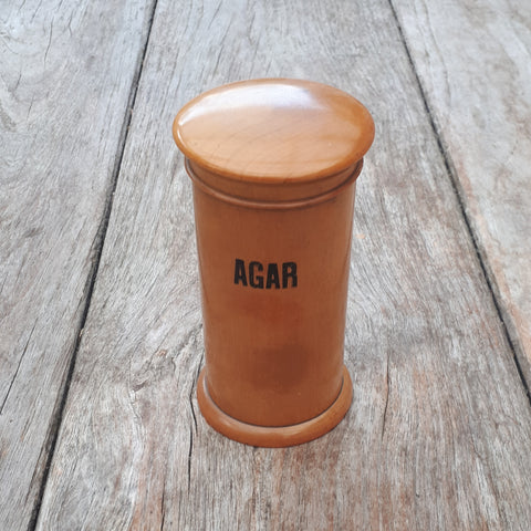Apothekergefäß Holz "AGAR"