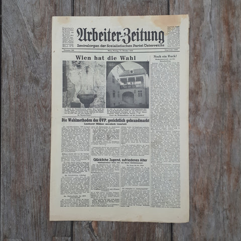 Arbeiterzeitung 15.10.1954