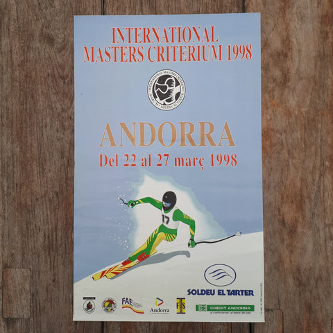 INTERNATIONAL MASTERS CRITERIUM 1998 Plakat