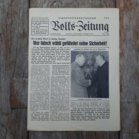 Niederösterreichische Volkszeitung Mai 1957