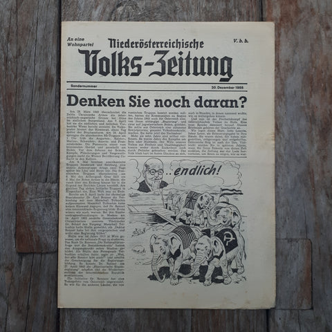 Niederösterreichische Volkszeitung 20. Dezember 1955