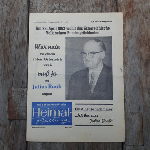 Niederösterreichische Heimatzeitung April 1963