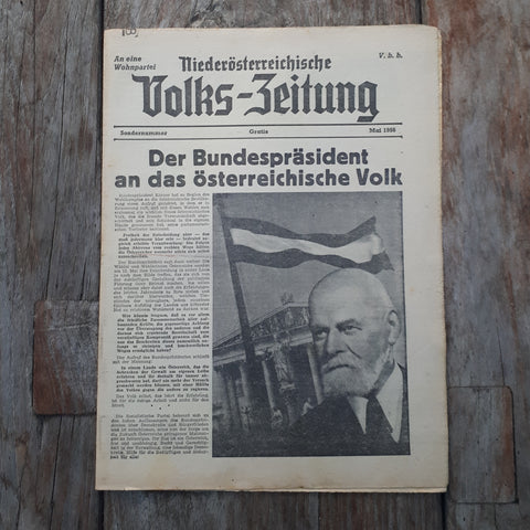 Niederösterreichische Volkszeitung Mai 1956