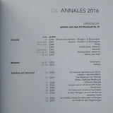 CHRISTOPH KIEFHABER, Annales 2016