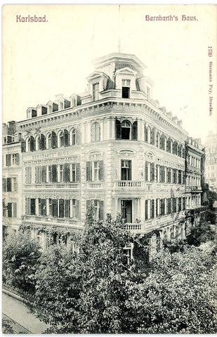 Karlsbad Karlovy Vary Bernharth`s Haus
