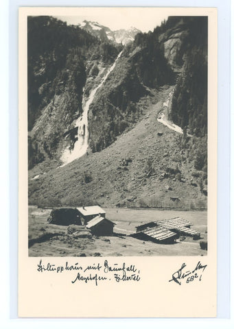 Mayrhofen, Stilluphaus mit Wasserfall