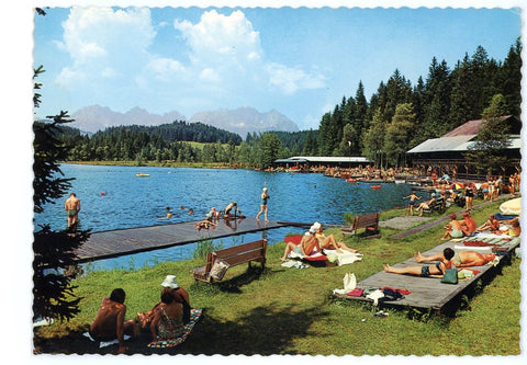 Kitzbühel, Schwarzsee, Moigg`s Strandbad u. Restaurant