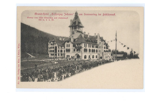 Semmering, Grand Hotel Erzherzog Johann im Festschmuck