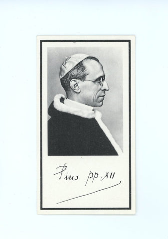 Sterbebild Papst Pius XII 1958