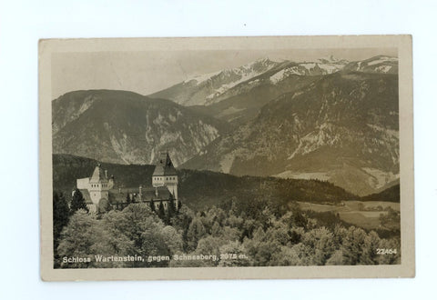 Schloss Wartenstein gegen Schneeberg